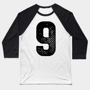 Rough Number 9 Baseball T-Shirt